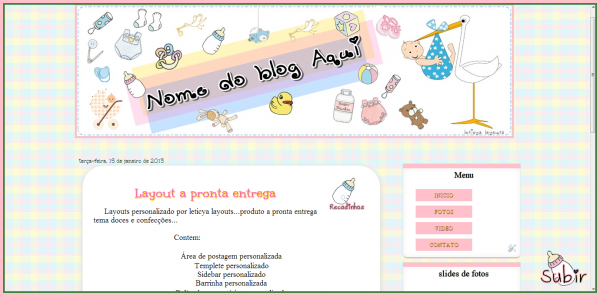 Layouts - tema Tentante + capa para facebook