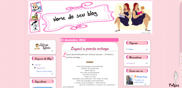 Layouts para blog-Tema Dieta,regime